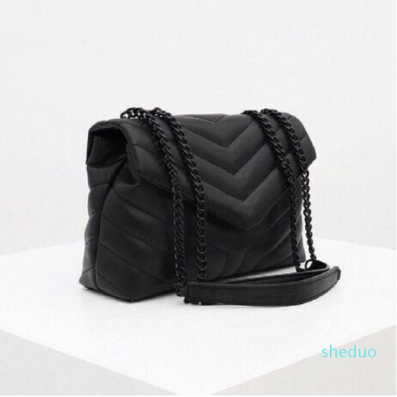 

Luxury designer handbag -shaped seam leather ladies metal chain shoulder bag high quality flap bags messenger wholesale, Silver