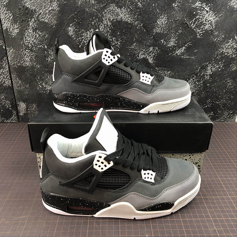 

2021 Top Quality Men Jumpman 4 fear Pack Basketball Shoes Authentic Big Size 4s White/Black Chaussures Trainers Sneakers Sports Shoe MANBASKETBALLSHOES, #1