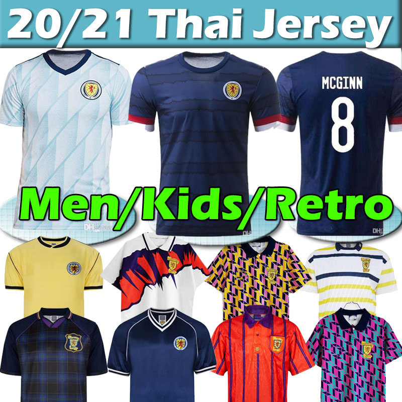 

Scotland soccer jersey ROBERTSON 2021 FORREST MCGINN Retro jerseys Classic 1982 1986 94 96 1998 Men kids kits football shirts, 20 21 away