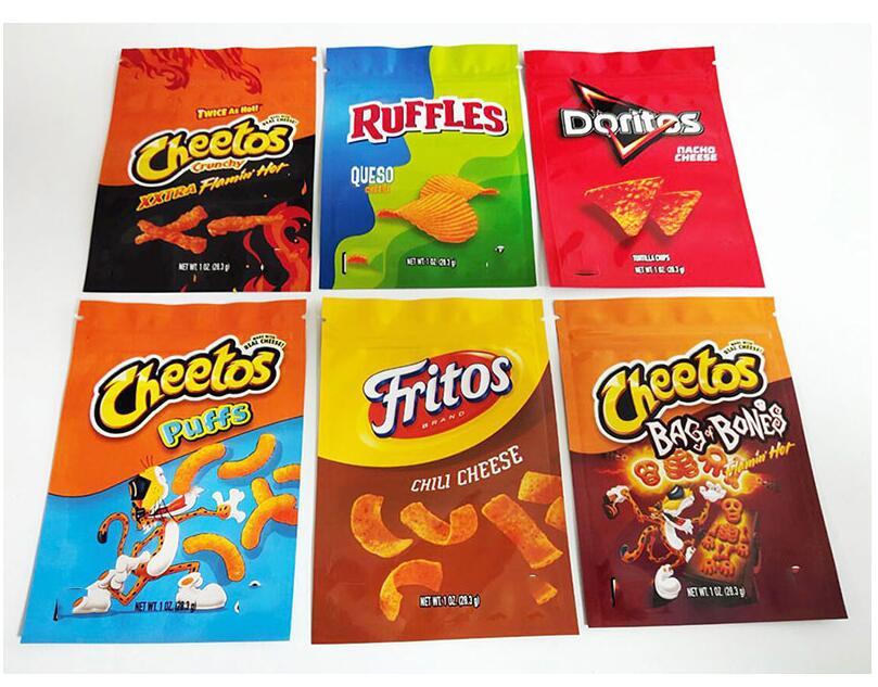 High quality 1 ounce potato chip bag, Cheetos, Doritos, Nachos, Flamingo, Cheese, Fudge, Edible-image-688129517