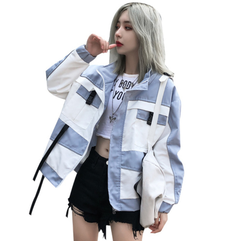 

Women's Jackets baggy coat, autumn and leisure jacket, harajuku, women's streetwear, yocalor, riverdale, coats jackets, 28BK, 1# shoe box