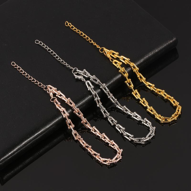 

Link, Chain Kendall Jenner Style U Charms Bracelet For Girls Women Joyas De Bracelets Jewelry Valentine's Day Gifts Wholesale