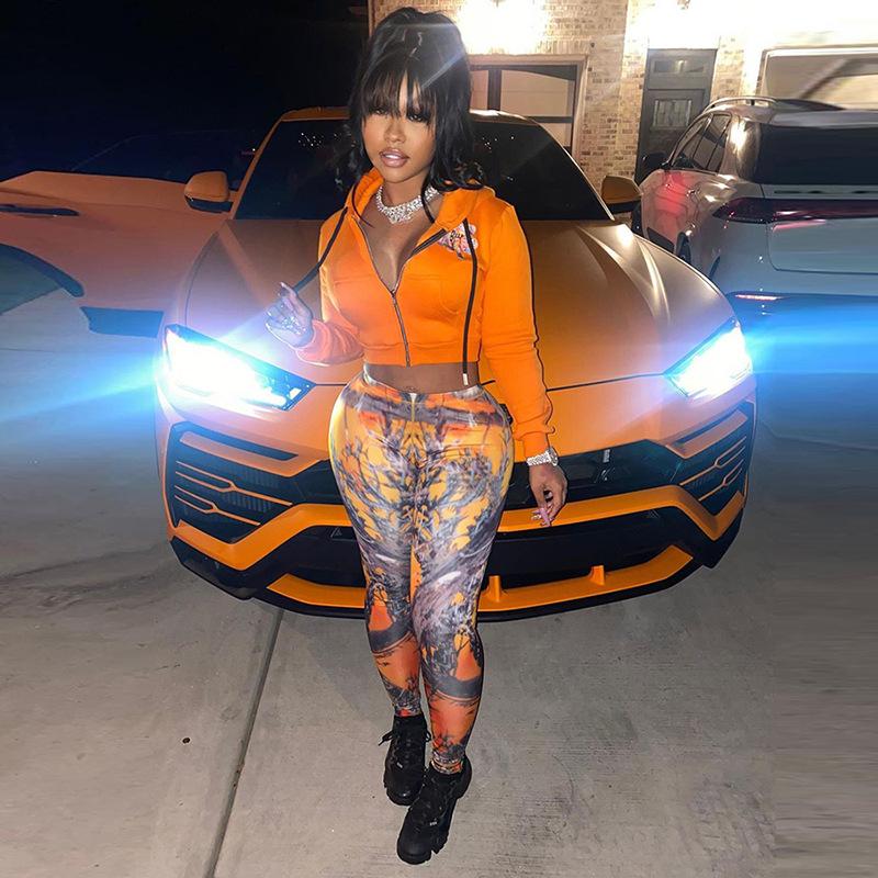 

Fall Winter Tie Dye Women Fitness Elastic Casual Joggers Slim Leggins Sport Workout Active Wear Yoga Pants Outfits, White;red