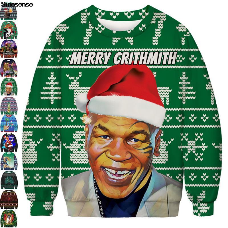 

Men Women Ugly Christmas Sweater Xmas Jumper Tops Outrageously Tacky Funny Holiday Pullover Autumn Crewneck Christmas Sweatshirt, Bft116