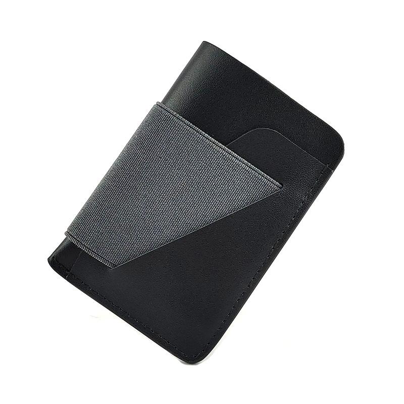 

Card Holders Genuine Leather Minimalist Wallet For Men Women Vegetable Tanned Slim Holder RFID Mens Wallets, Black and blue