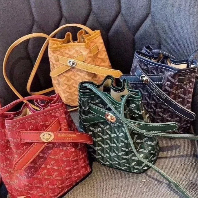 

Design luxury handbag Japanese Mars sharing GOYAR bucket female straddle student shoulder bag net red mini fashionK46D