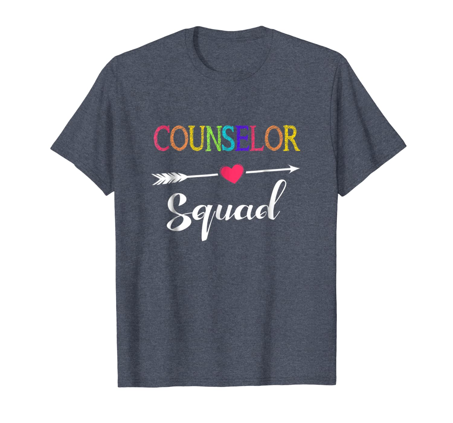 

counselor squad teacher back to school shirt, White;black