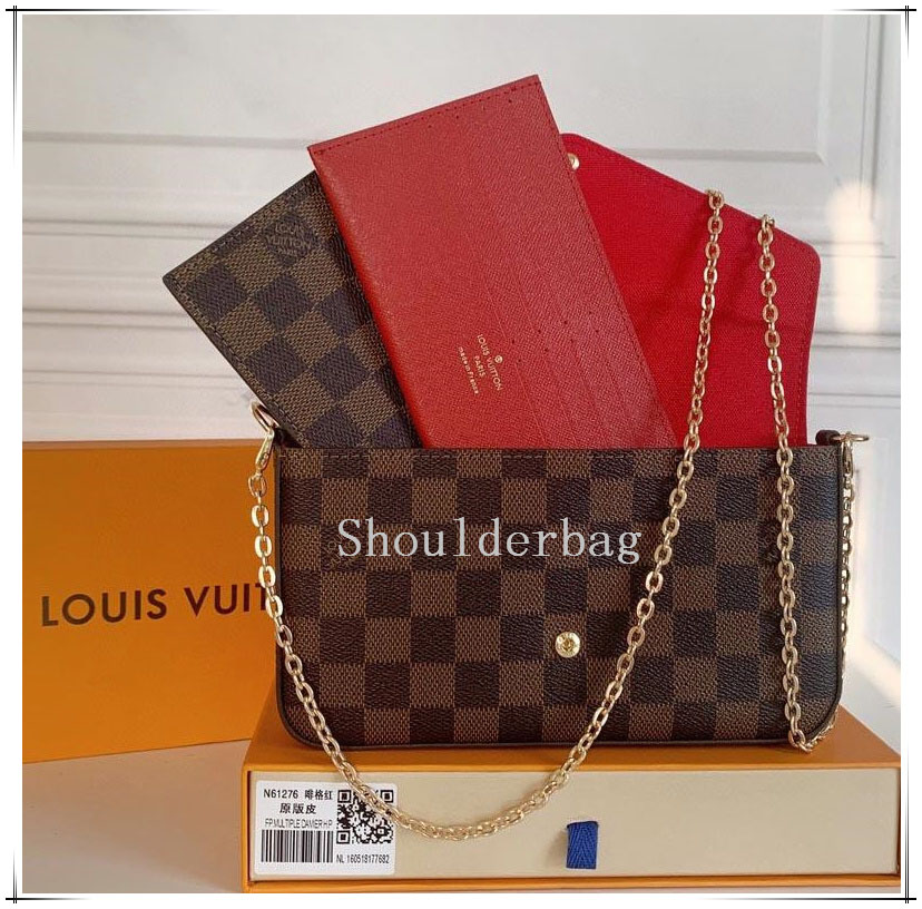 

2021 Women Messenger Travel bag Classic Style Fashion bags Shoulder Lady Totes handbags Speedy LV Louis 1 Vitton 879443, Red;black