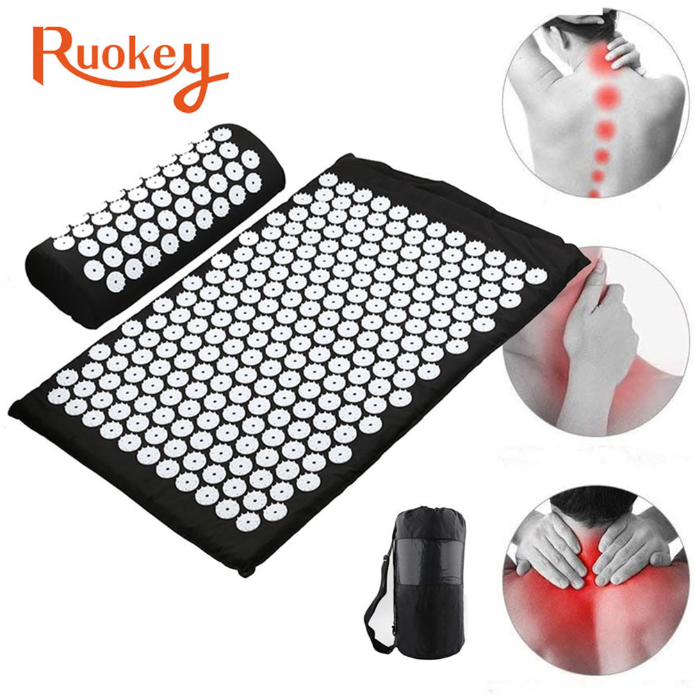 

Massager Cushion Massage Acupressure Relieve Stress Back Body Pain Spike Mat Acupuncture Massage Yoga Mat
