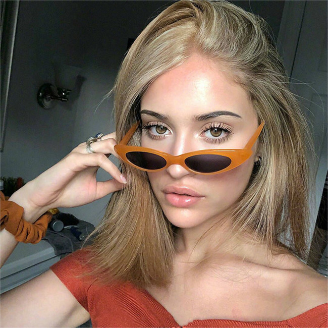 

2020 Oval Sunglasses Women Vintage Brand Sunlgass Small Cat Eye Candy Colo Sun glasses UV400 lentes de sol