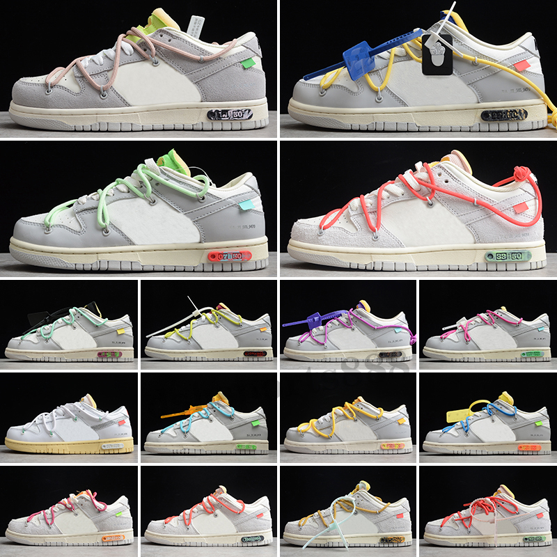 

LOW LTHR OW Shoes Sliver Trainer Black Purple Dear Summer Sail THE 50 Sports Sneakers, Color 1