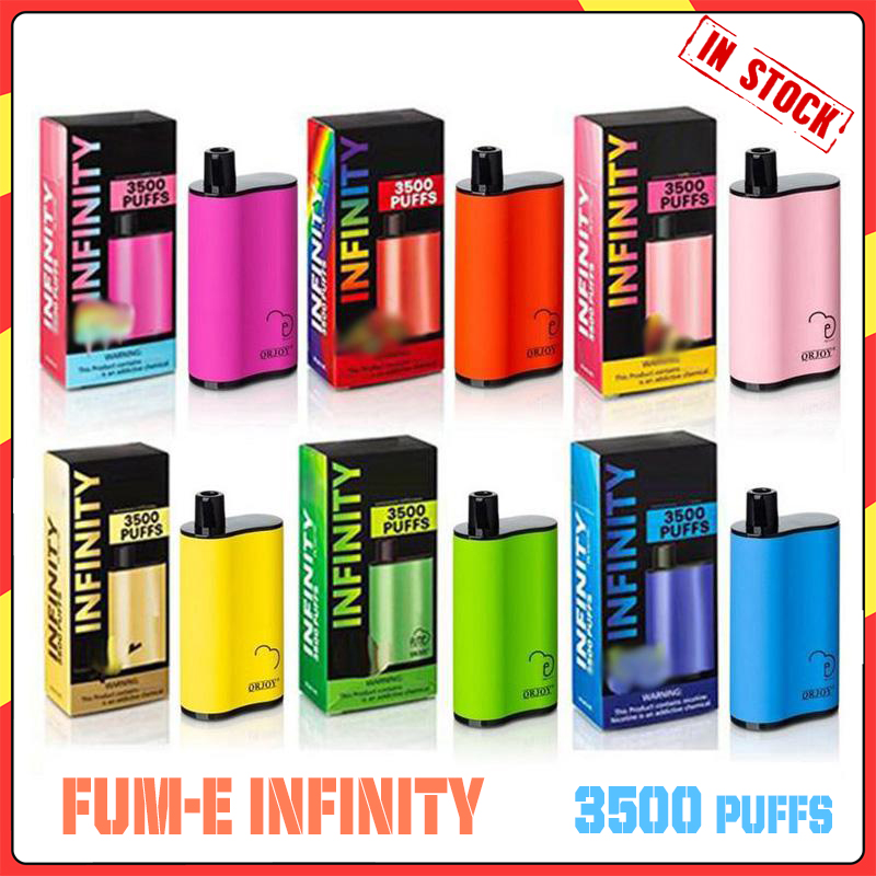 

Fumed INFINITY 3500 puffs Disposable E cigarettes 1500mah Battery Capacity 12ml With Extra ULTRA Vape Pen 100% High Quality Vapors Vs Elf Ba