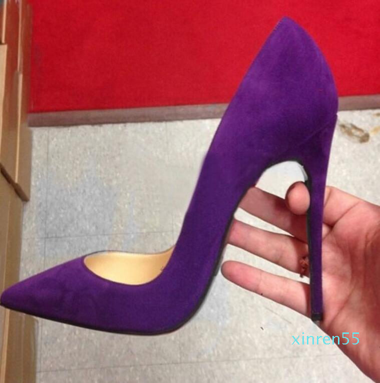 

red bottom pump Patent leather Suede Pigalle Heels WOMEN wedding shoes pointed toe fine heels sexy woman red sole high heels 35-44