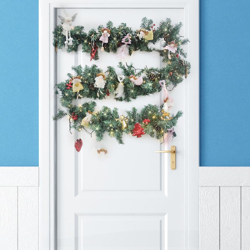 

Christmas Decorations 1pc 2.7m Garland With Lights DIY Plant Vine For Wedding Home Room Decoration Ornaments Xmas Party Supplies