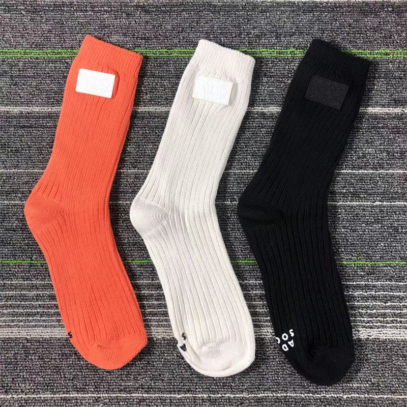 

Red Black White Sock Women Men Unisex Cotton Basketball Socks