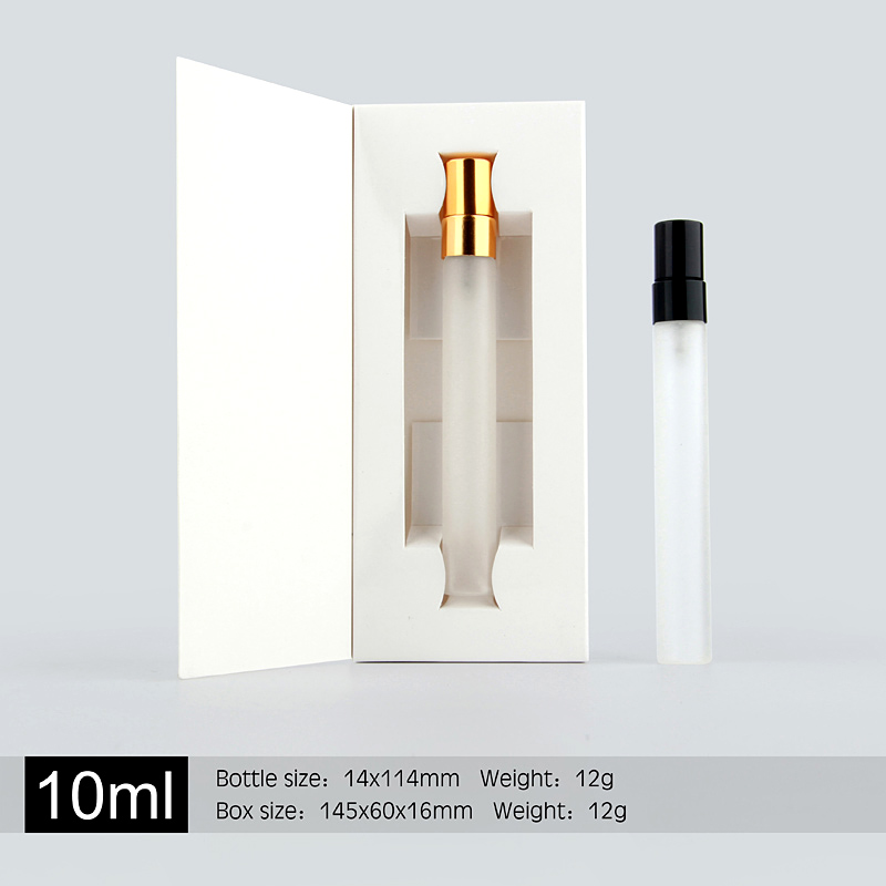 

10ML Perfume Spray Bottle Travel Thin Glass Cosmetic Aluminium Pump With Atomizer empty Parfum Packaging Custom Sample Test Pafum Case