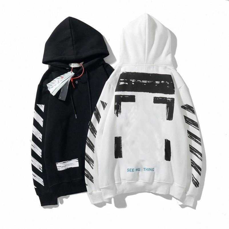 

Fashion Brands Sweatshirts Off Irregular Arrow Print Hoodies Men Women Loose Hoodie White Brand Large Size Sweatshirt Jacket Dd5i, Black