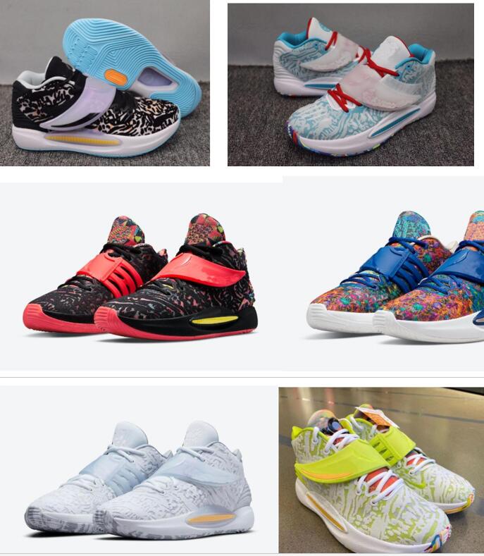 

2021 Kevin 14 KD 14S Mens Multi-Color KD14 Casual Shoes Trainers ZoomElite Sport Sneakers US 7-12 High Quality a3, Black