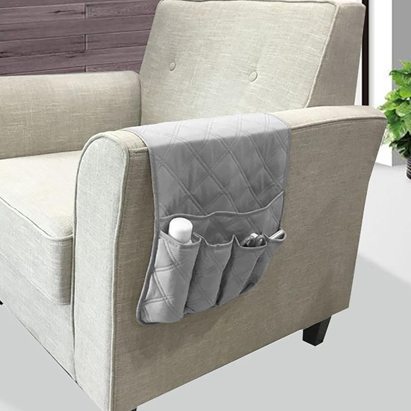 

Storage Bags Sofa Chair Arm Rest Bag Couch Remote Control Phone Box Magazine Sundries Organizer