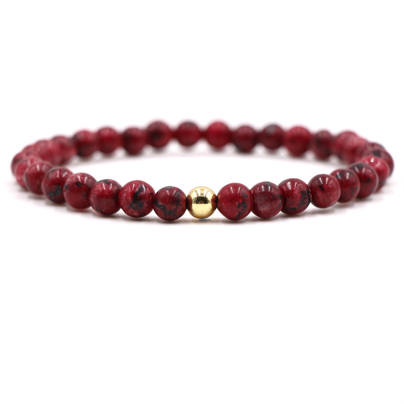 

summer 2021 jewelry bracelet fro women 6mm natural stone men's and women's single ring bracelet yoga meditation chakra energy