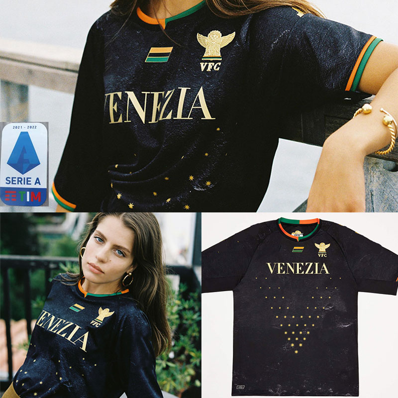 

21/22 Venezia FC soccer Jerseys home away ARAMU FORTE Fiordilino PERETZ HEYMANS TESSMANN CRNIGOI 2021 2022 MARIANO Johnsen MAZZOCCHI FOOTBAL, Black;yellow