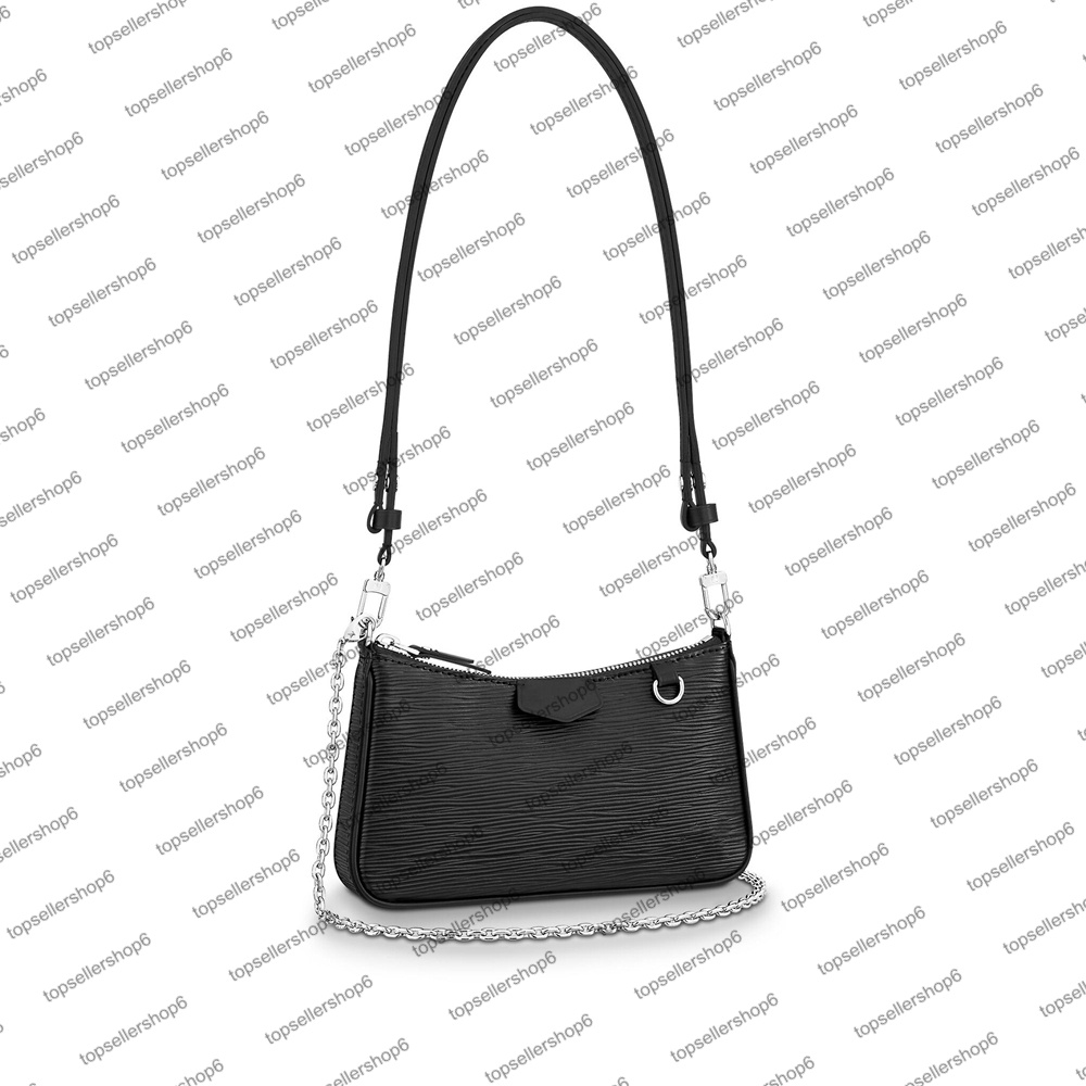 

M80471 Designer top end EASY POUCH ON STRAP women bag grained leather Chain letter embossed Purse wallet mini cross-body shoulderbag handbag, Invoice/no pay