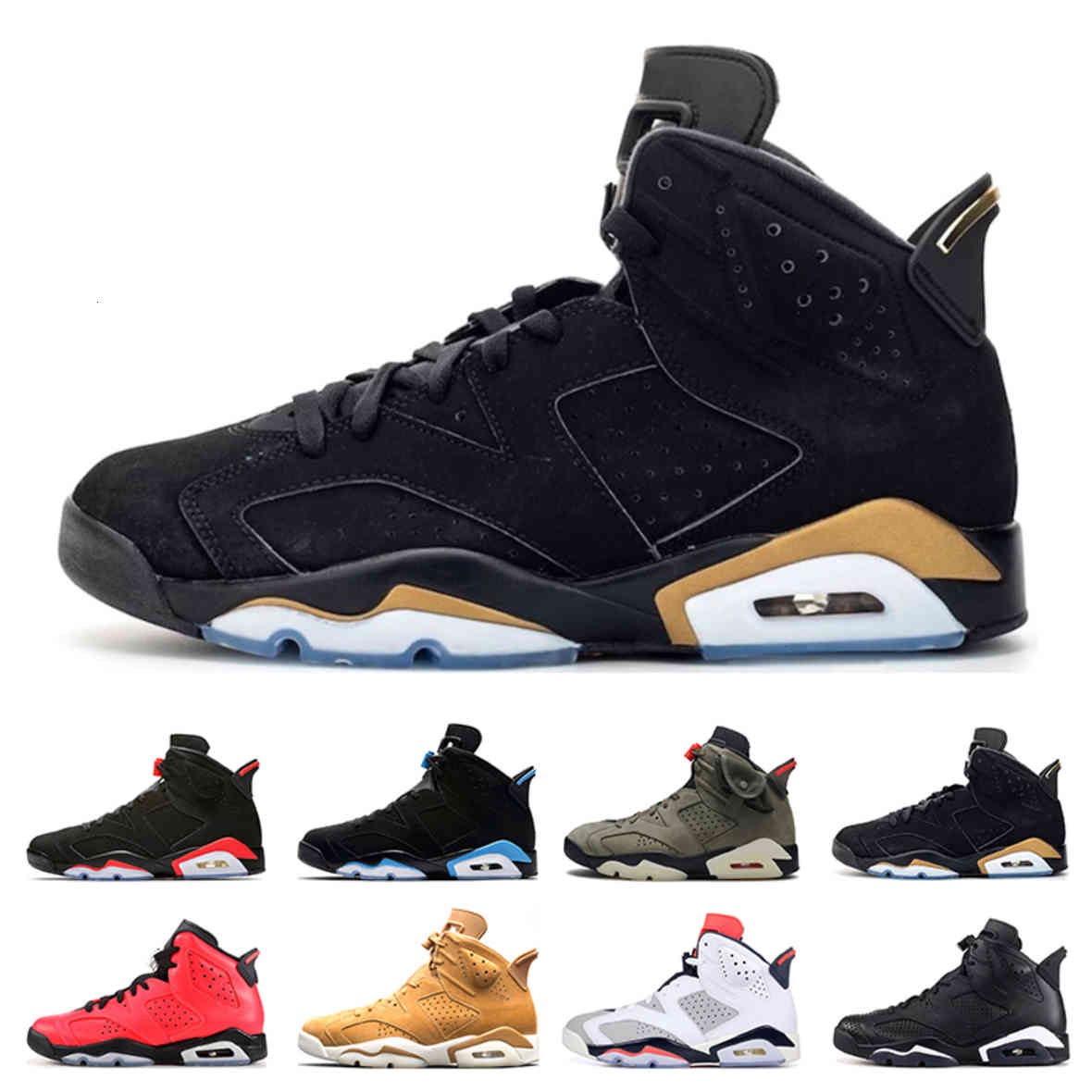 

Mens basketball shoes 6s Hare DMP INFRARED WHEAT balck cat Sport bule CARMINE TINKER HATFIELD UN