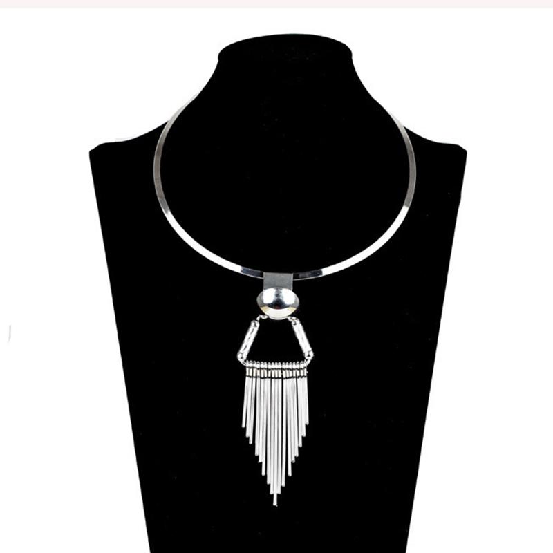 

Metal Chocker Necklace Women Choker Collares Necklaces & Pendants Maxi Colar Collier Statement 2021 Fashion Chokers