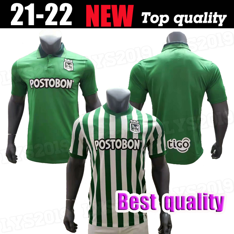 

2021 Atletico Nacional Medellin Soccer Jersey 21 22 Home H.BARCOS TORRES Shirt Away RENTERIA LUCUMI Man Football uniform