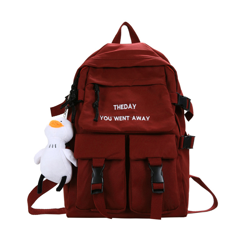 

Men Tooling Style Backpack Women School Bag Nylon Backpack Student Book Female Bags Trendy New mochilas para mujer