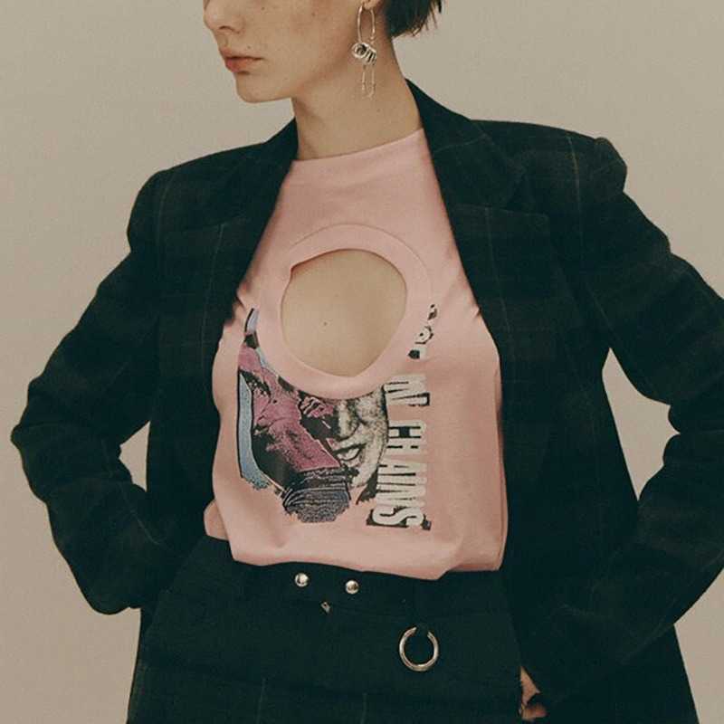 

Casual O-neck Hollow Out Women T-shirts Spring Summer Short Sleeve Loose Tops Female Korean Fashion Elgant Ropa Mujer 13A196 210525, Pink