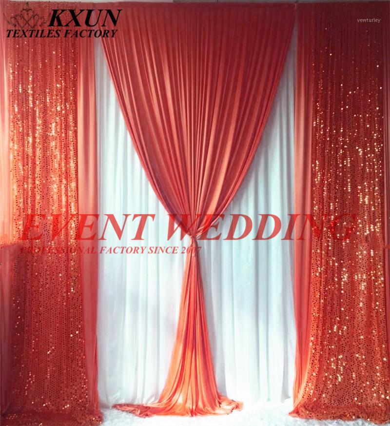 

Party Decoration Nice Looking Sequin Ice Silk Wedding Backdrop Curtain Stage Background For Event