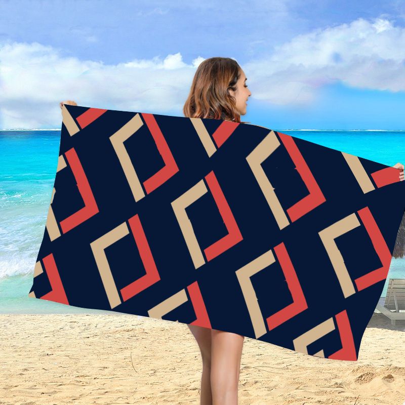 

High quality Beach Towel Black Print Pattern Kids Adults Quick Dry Soft bath towels Shower Lightweight Swimming Yoga Blankets