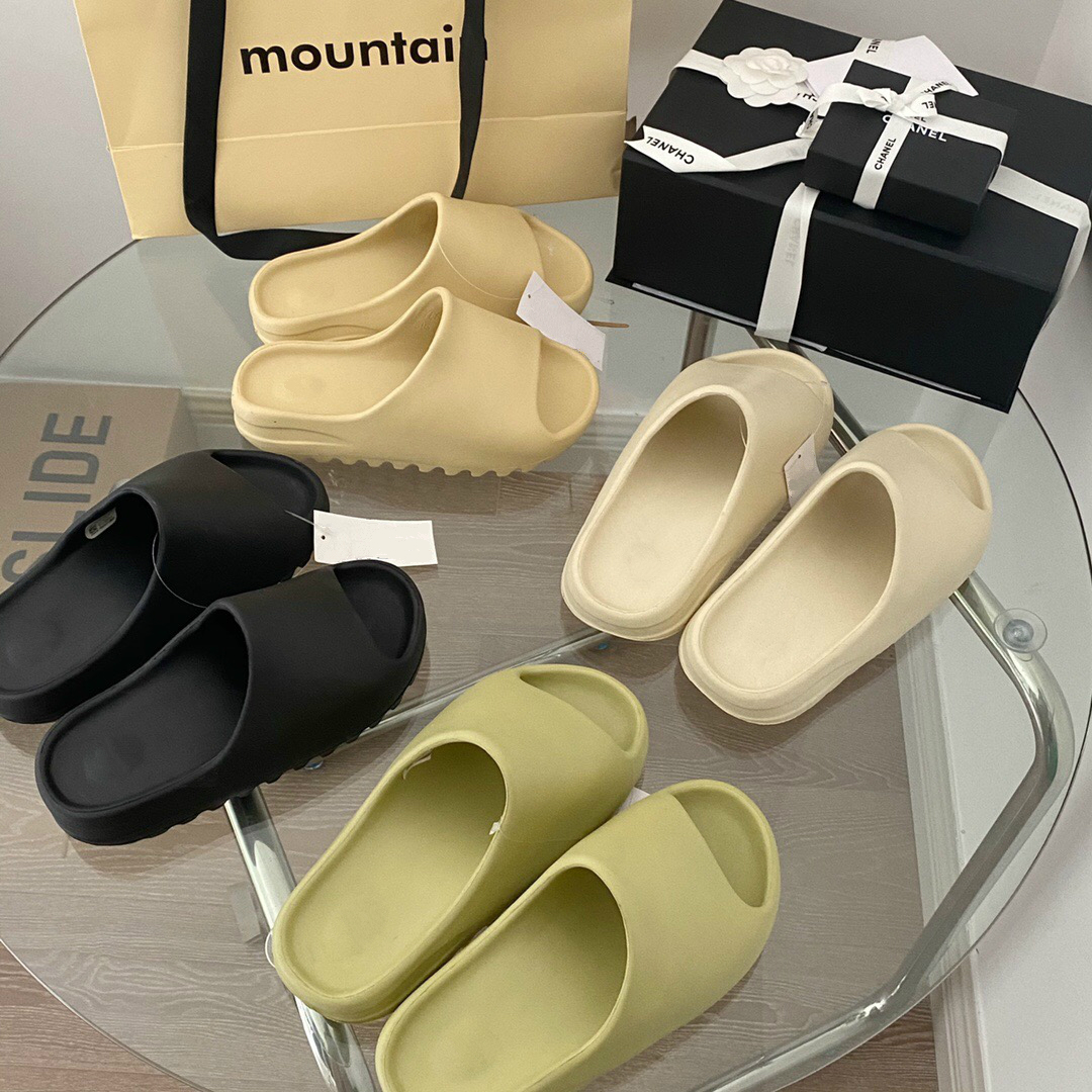 

Mens Slides Foam sandals Runner Solid Designer Shoes Home Outdoor Loafers, Beige
