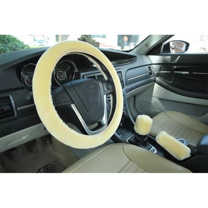 

Steering Wheel Covers Car Plush Soft Cover High Quality Solid Without Inner Ring Interior Supplies