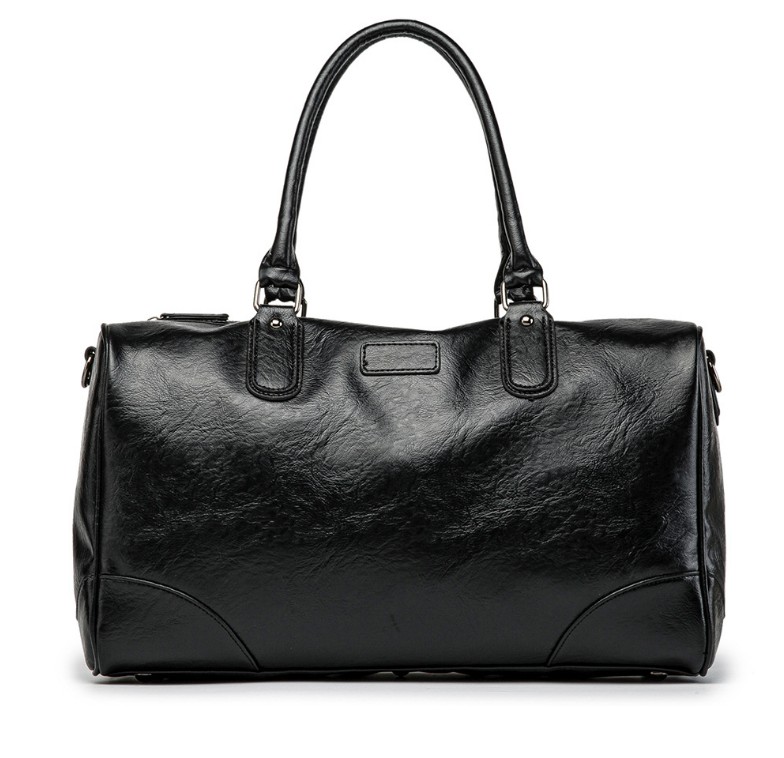 

Women Men luxurys Travel Bag Carry on Luggage Duffel Bags Large PU Leather Tote Belt Weekend Crossbody handBag Overnight Solid sac d, Black