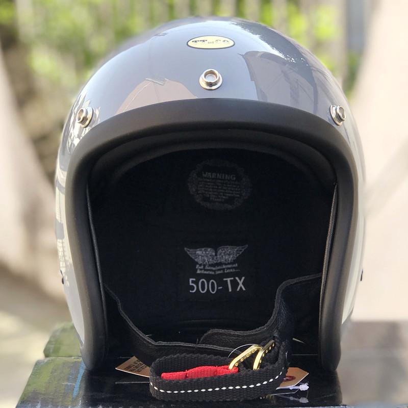 

Motorcycle Helmets Helmets&CO Japanese Retro Helmet Casco Moto Cafe Racer Vintage Motorbike Fiberglass Light Weight Open Face, Gloss white