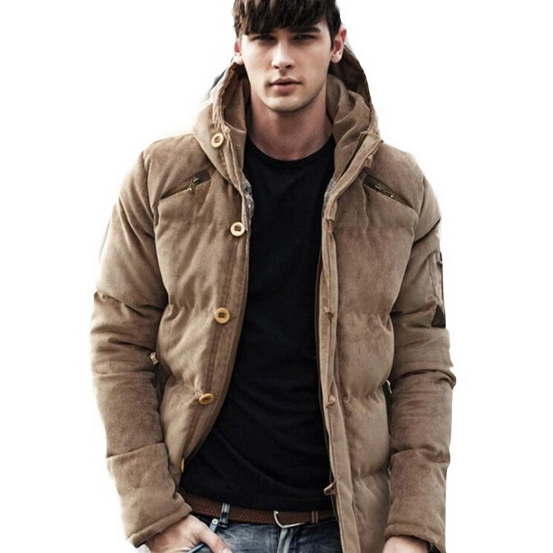 

Men's Down & Parkas Leather Jacket Winter Arrival Mens Stand Collar s Coats Brand Motorcycle EMFR, Black