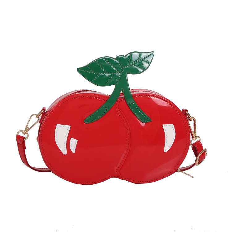

Red Cherries Shape Chain Shoulder Bag for Women Fashion Purses and Handbags Young Girls Clutch Bag Crossbody Cute Female Pouch C0508