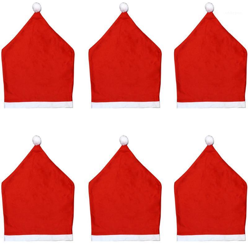 

Santa Hat Chair Covers Christmas Decoration Dinner Home Furniture