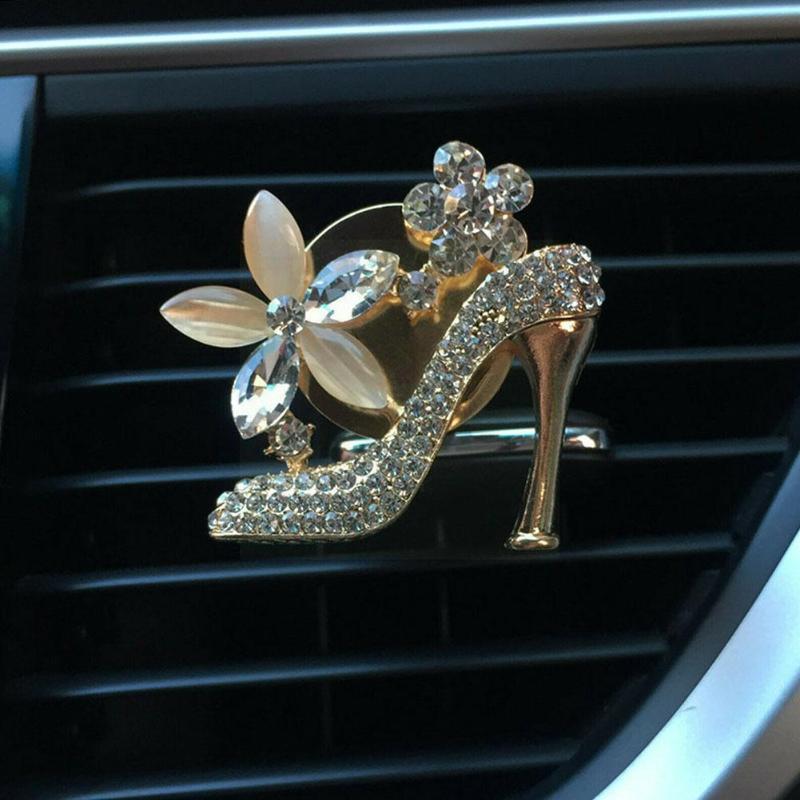 

Interior Decorations Stylish And Exquisite Car Accessories Perfume Clip Freshener Crystal Elegant Air DecorationCar P7R8