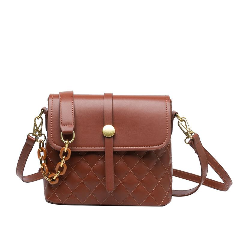 

Cross Body Arrivals Women's Shoulder Bags For Female PU Leather Rhombic Grid Double Strap Design High Quality Trend Bag, Black