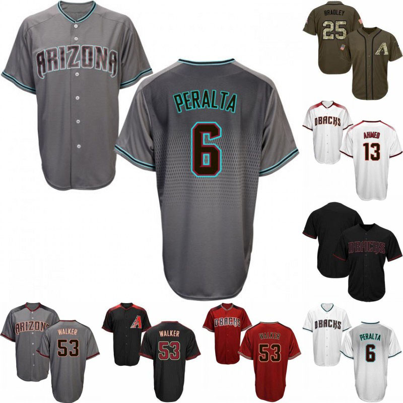 

Arizona 4 Ketel Marte 6 David Peralta 13 Nick Ahmed 38 Robbie Ray 40 Madison Bumgarner 51 Randy Johnson Pavin Smith Kole Calhoun Retro Baseb, Blue;black