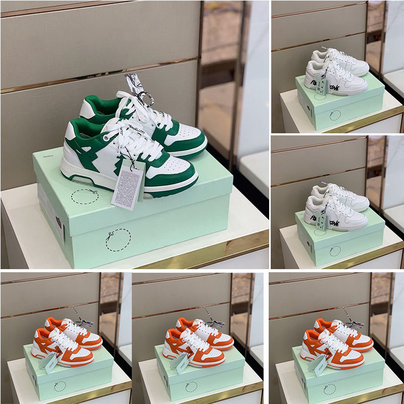 

2022 Men's designer shoes OOO Casual white leather retro sneakers OW 80s ladies 35-45
