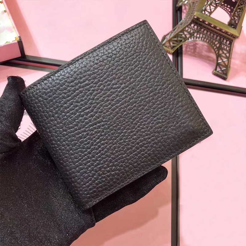 

2021 Designers Mens Wallet High Quality Genuine leather letter Short Black Purse Fashion Card Holder Credit Cover ID Business Bag