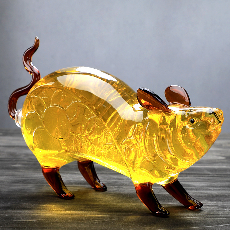 

Animal mouse shaped party Home Bar Decoration whiskey decanter for Liquor Scotch Bourbon