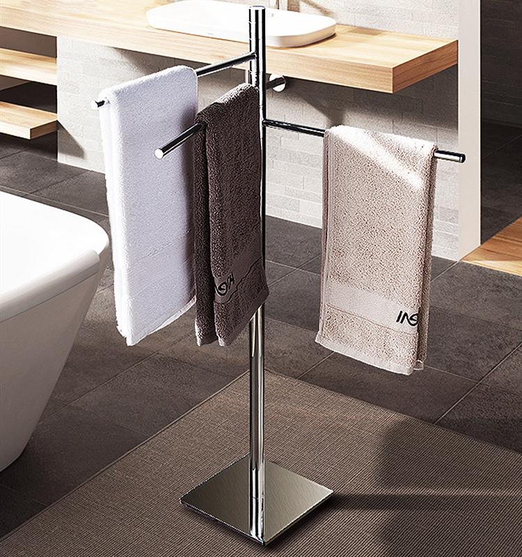 

Towel Racks Brass Gold Multifunctional Activity Rack Stand Bathroom Bathtub Doubler Bar Accessories Swivel