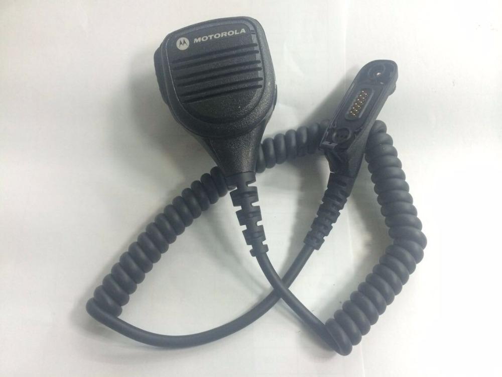 

Walkie Talkie Original Motorola PMMN4025 Microphone With The Emergency Button On Top Handheld Speaker For