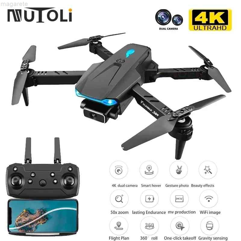 

S89 4K dual camera HD 50x zoom WiFi FPV high altitude air pressure standby mini portable folding four UAV RC toy, No camera