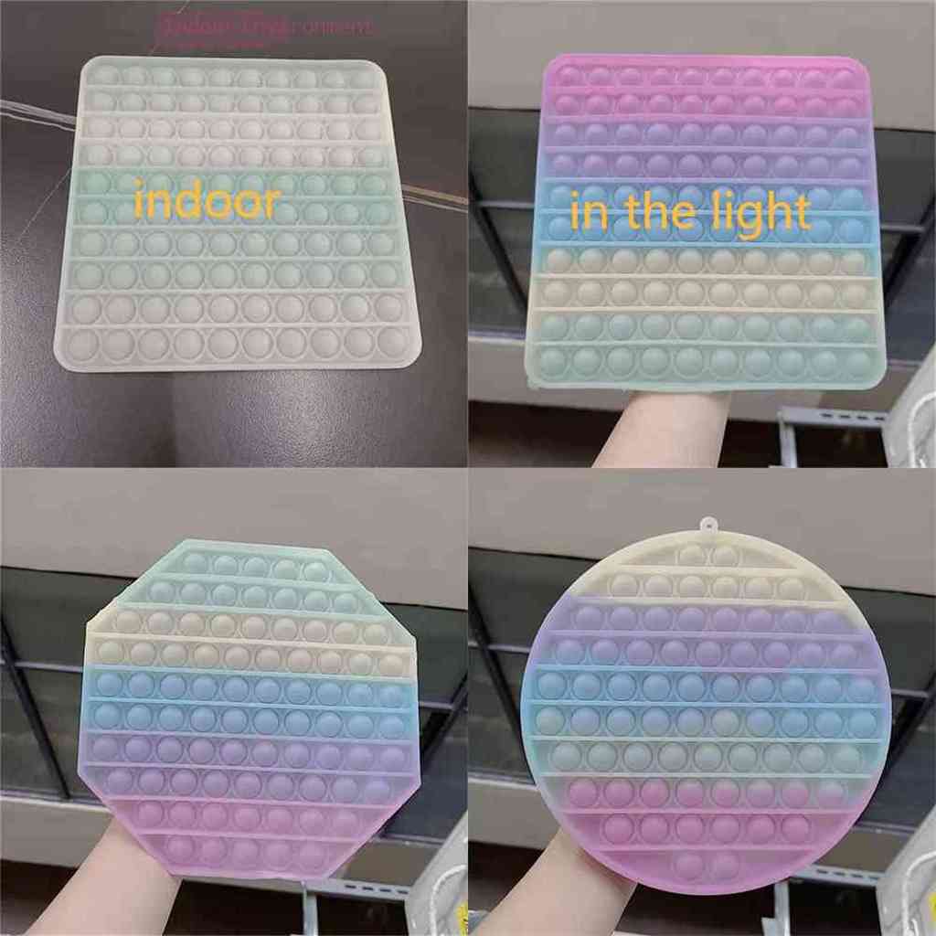 

20CM Changes Colors in the Sun Bubble Popper Tiktok Push Pop Fidget Sensory Toys Mega Jumbo Super Big Finger Puzzle Press Ball Stress Relief